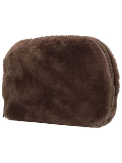 Kosmetiktasche in Braun - (B)23 x (H)16 x (T)6 cm