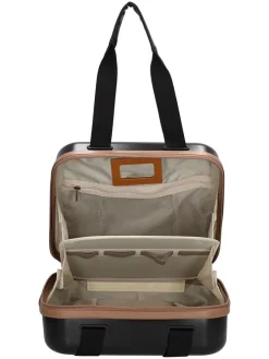 Kosmetiktasche in Schwarz - (B)32 x (H)30 x (T)18 cm