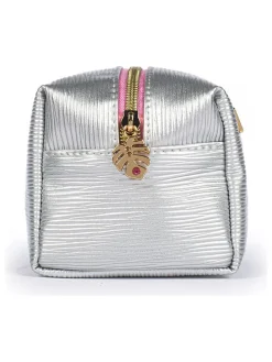 Kosmetiktasche in Silber - (L)11 x (B)18 cm