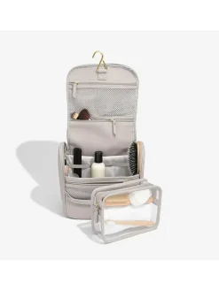 Kosmetiktasche in Taupe - (B)26 x (H)25 x (T)14,5 cm