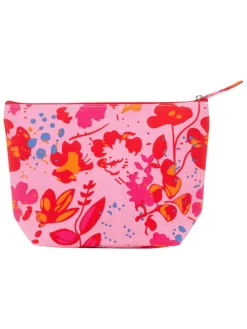 Kosmetiktasche ''Viola'' in Rosa/ Rot - (B)30 x (H)20 x (T)10 cm