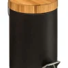 Kosmetik-Treteimer in Schwarz - 3 l