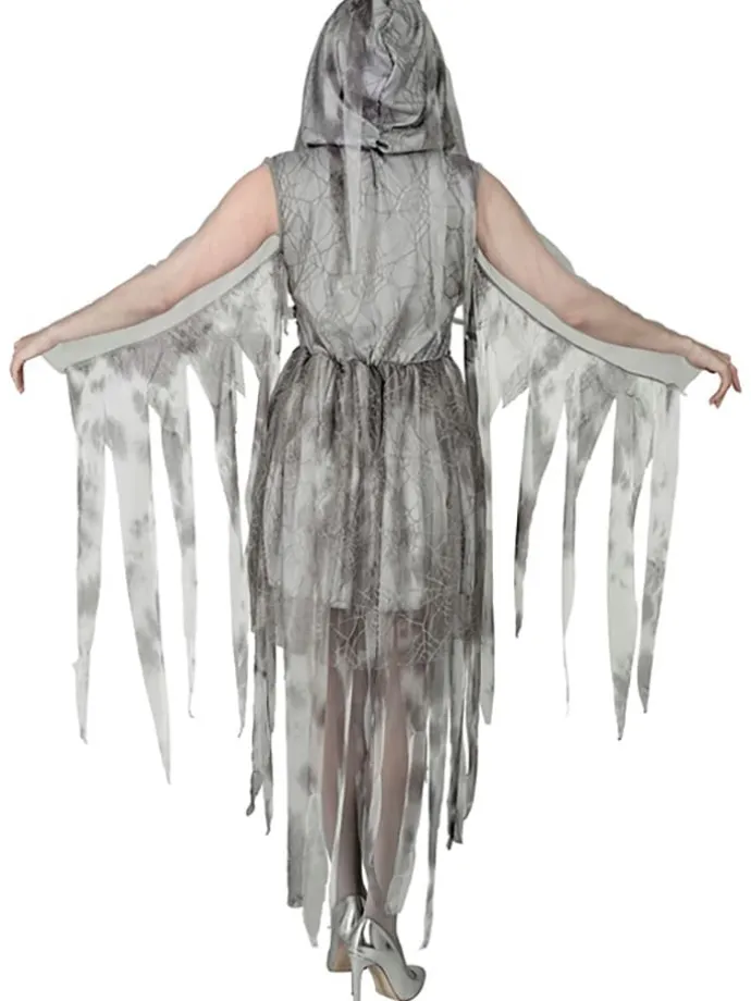 Kostüm "GHOSTLY SPIRIT IN KETTEN" in Grau