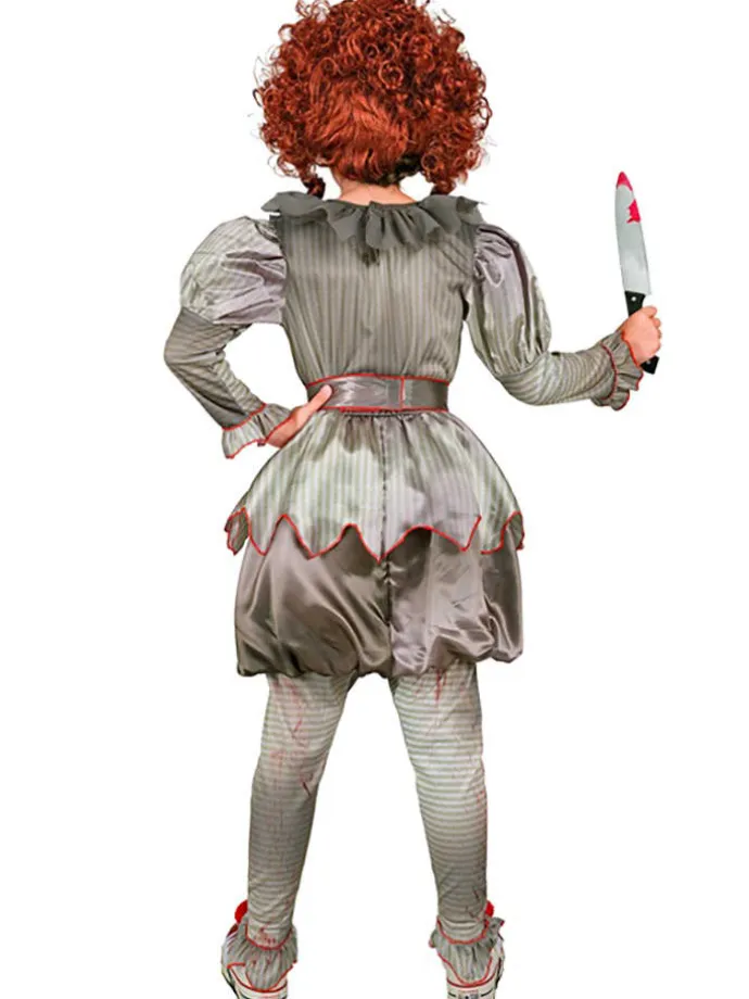 Kostüm "KILLER CLOWN" in Grau