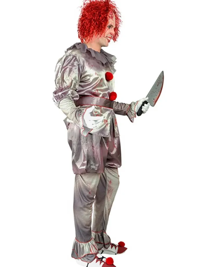 Kostüm "KILLER CLOWN" in Grau