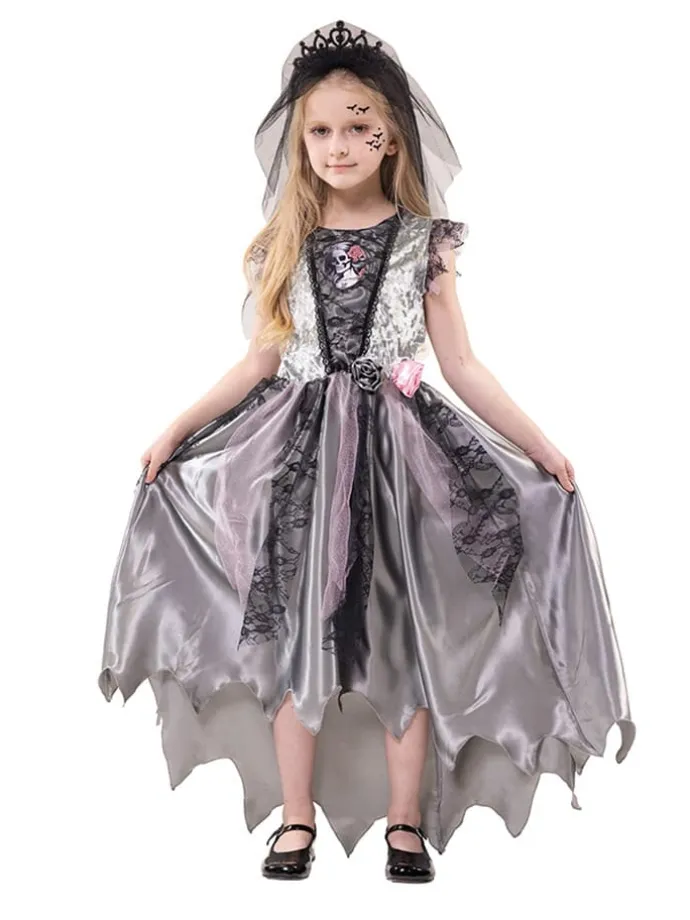 Kostümkleid ''Ghost Princess'' in Silber