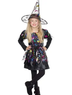 Kostümkleid "Hexe Lucy" in Schwarz/ Bunt