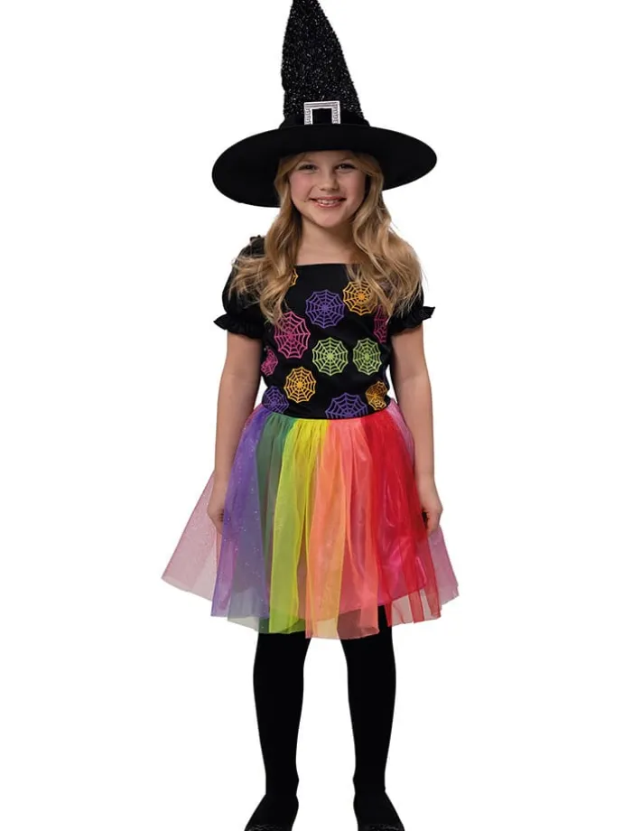 Kostümkleid "Hexe Spidey" in Schwarz/ Bunt