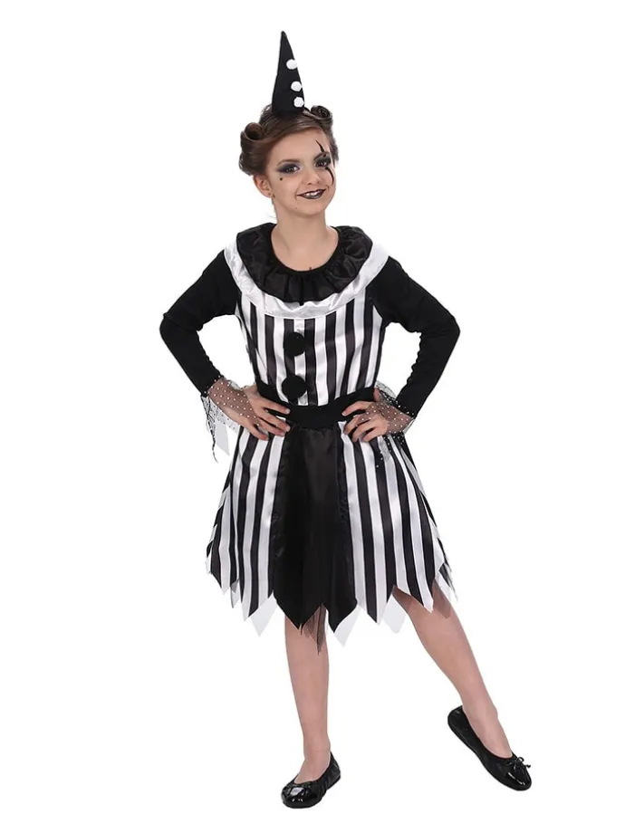 Kostümkleid "White Clown" in Schwarz/ Weiß
