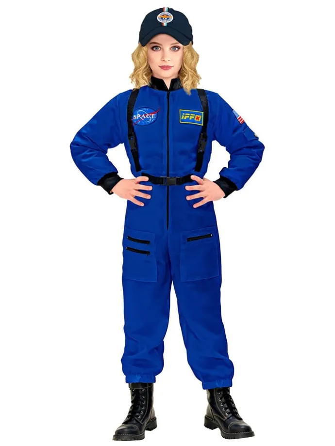 Kostümoverall "Astronaut" in Blau