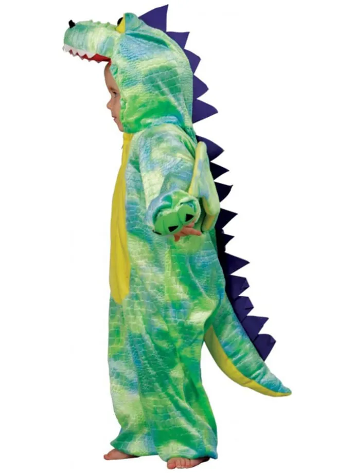 Kostümoverall "Dragon" in Grün/ Gelb