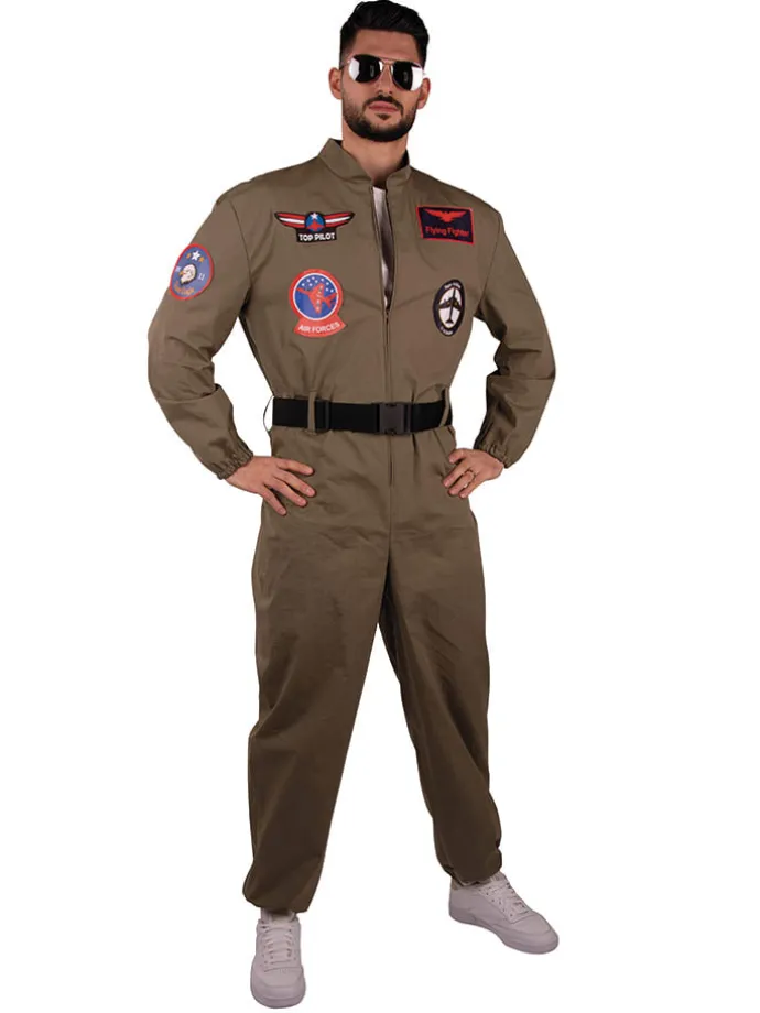 Kostümoverall "Top Pilot" in Oliv