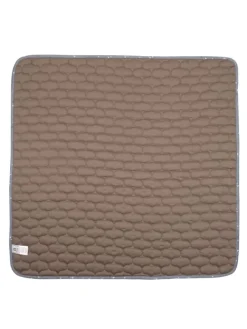 Krabbeldecke in Jasmin blue/ Balsam cream/ Walnut