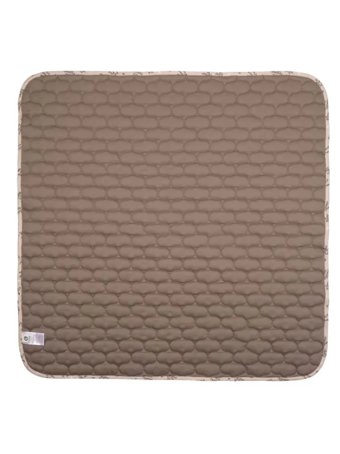 Krabbeldecke in Nightingale/ balsam cream/ walnut