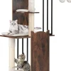 Kratzbaum Holz Metall 112 cm in Braun