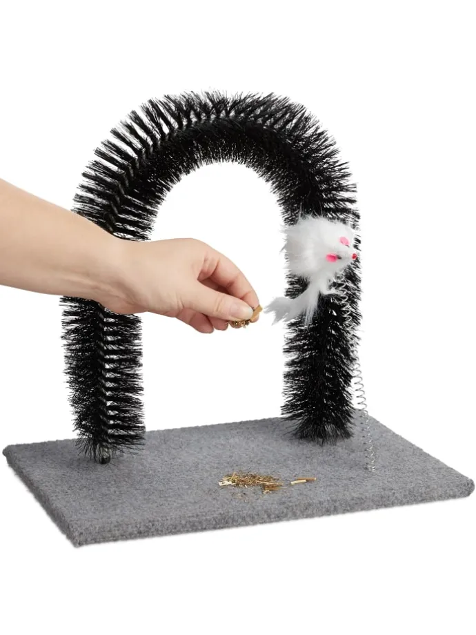 Kratzbogen in Grau