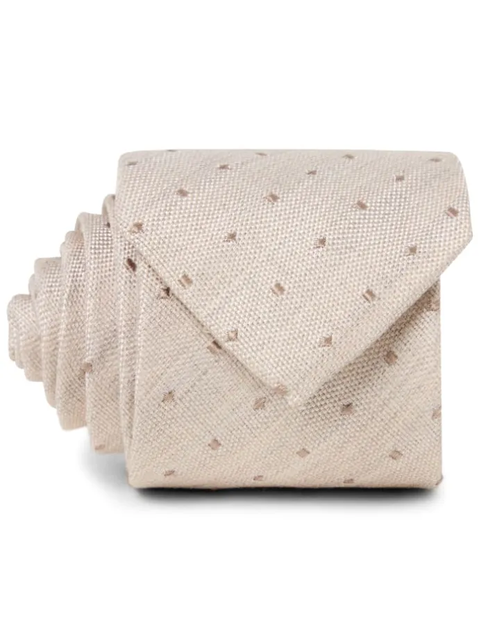 Krawatte in beige - 0001