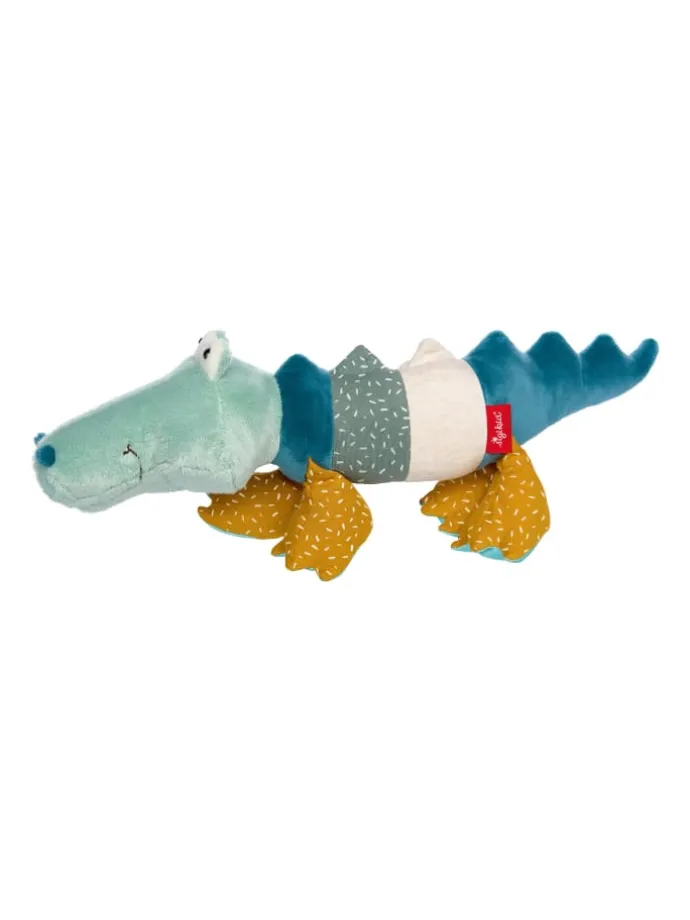 Krokodil Patchwork Sweety in mintgrün/mehrfarbig