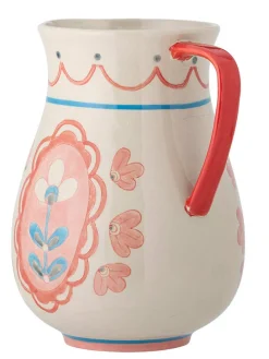 Krug "Odina" in Rosa/ Weiß - (H)24 x  Ø 17 cm