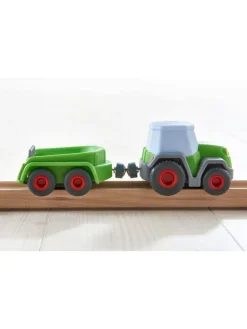 Kugelbahn Kullerbü und Erweiterungen in Traktor mit Anhänger