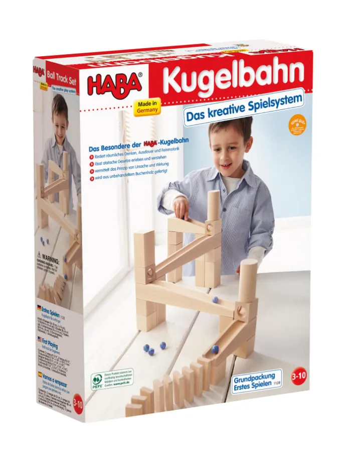 Kugelbahn Kullerbü und Erweiterungen in Erstes Spielen