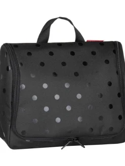 Kulturbeutel toiletbag XL in Glossy Dots Black
