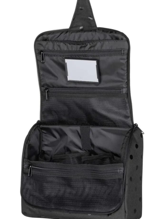 Kulturbeutel toiletbag XL in Glossy Dots Black