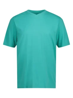 Kurzarm T-Shirt in helles karibikgrün