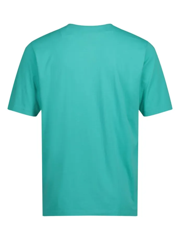 Kurzarm T-Shirt in helles karibikgrün