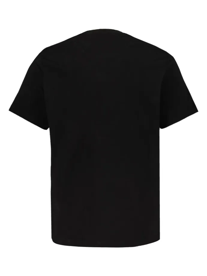 Kurzarm T-Shirt in klassisch schwarz