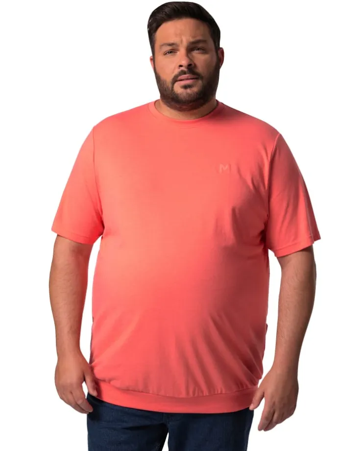 Kurzarm T-Shirt in koralle