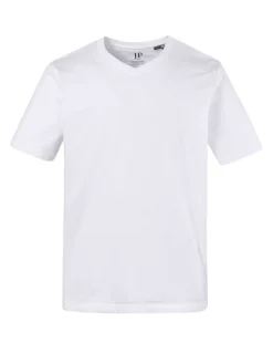 Kurzarm T-Shirt in schneeweiß