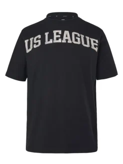 Kurzarm T-Shirt in schwarz