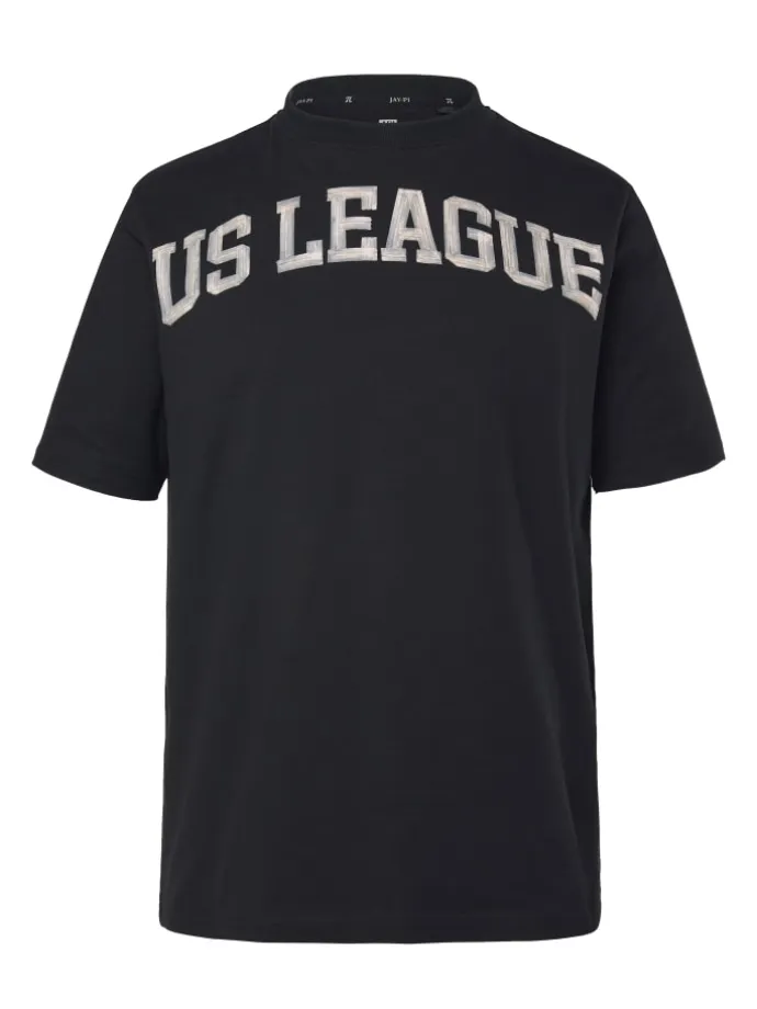 Kurzarm T-Shirt in schwarz
