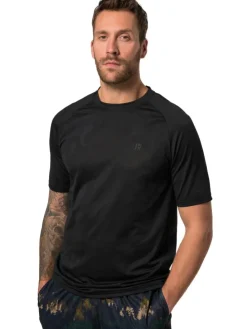 Kurzarm T-Shirt in schwarz