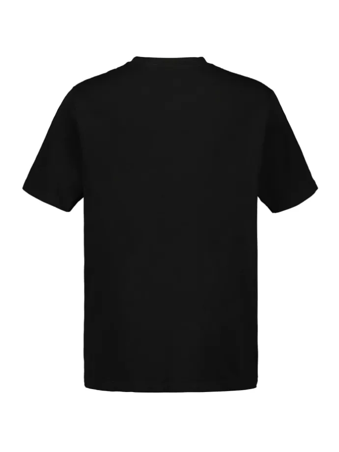 Kurzarm T-Shirt in schwarz