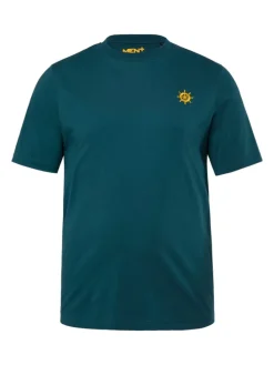 Kurzarm T-Shirt in tief grün