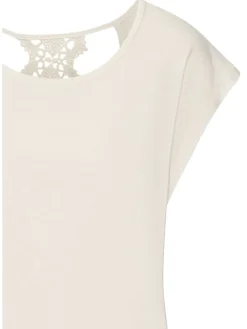 Kurzarmshirt in creme