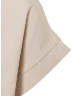 Kurzarmshirt in powder creme