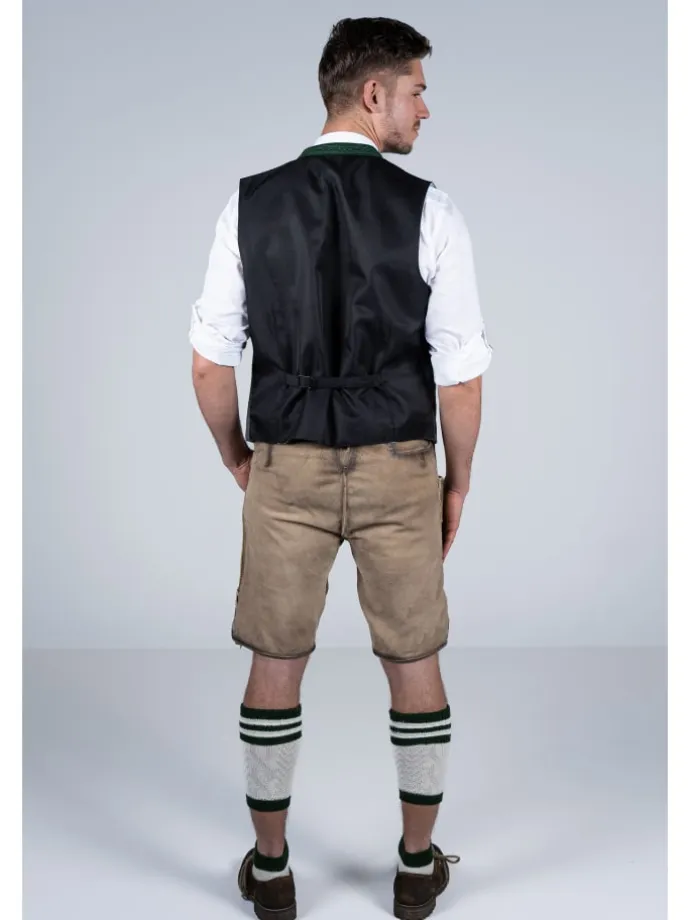 Kurze Wildbock Lederhose Michael in natur