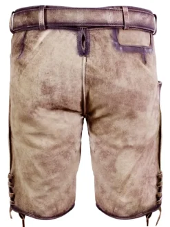 Kurze Wildbock Lederhose Michael in natur