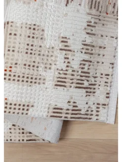 Kurzflor-Teppich ''Elex'' in Beige/ Braun