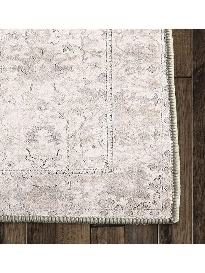 Kurzflor-Teppich ''Kece-Fr09'' in Beige
