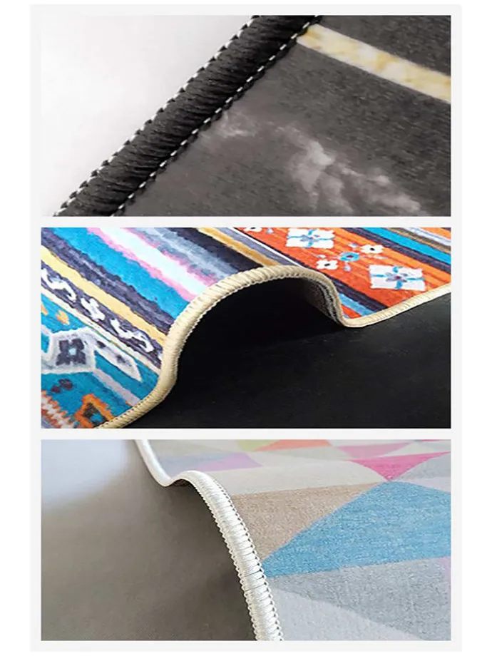 Kurzflor-Teppich "W1077" in Bunt