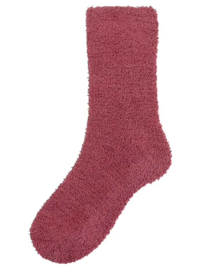 Kuschelsocken in 1x hellblau, 1x navy, 1x rose, 1x rosewood