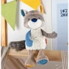 Kuscheltier Waschbär Patchwork Sweety in mehrfarbig
