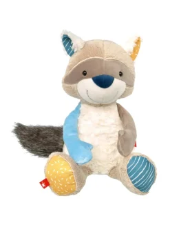 Kuscheltier Waschbär Patchwork Sweety in mehrfarbig