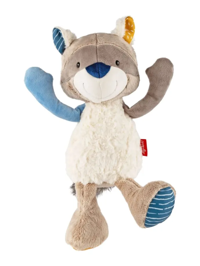 Kuscheltier Waschbär Patchwork Sweety in mehrfarbig