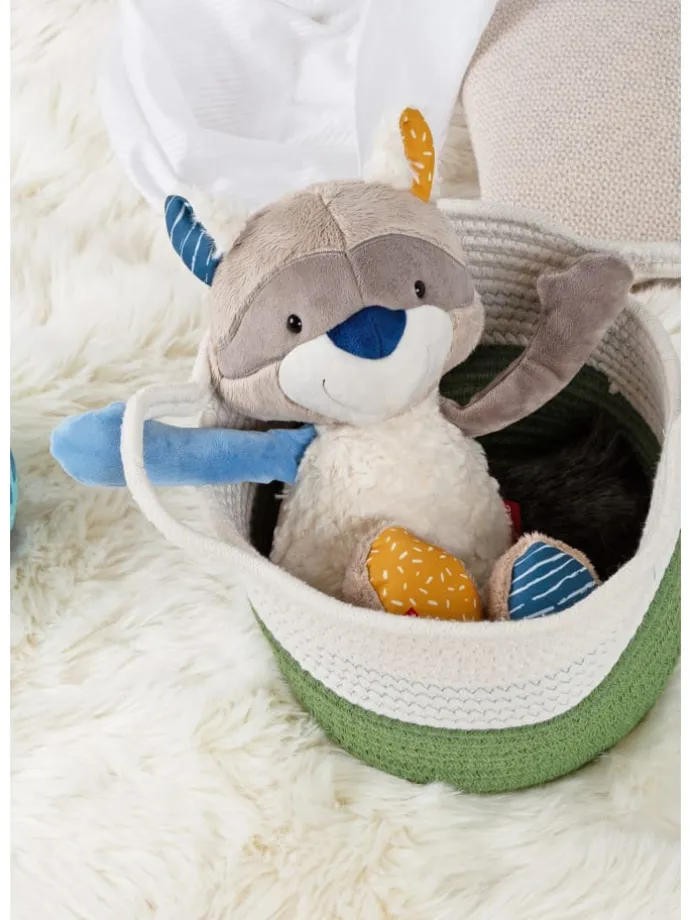 Kuscheltier Waschbär Patchwork Sweety in mehrfarbig
