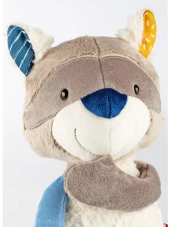 Kuscheltier Waschbär Patchwork Sweety in mehrfarbig